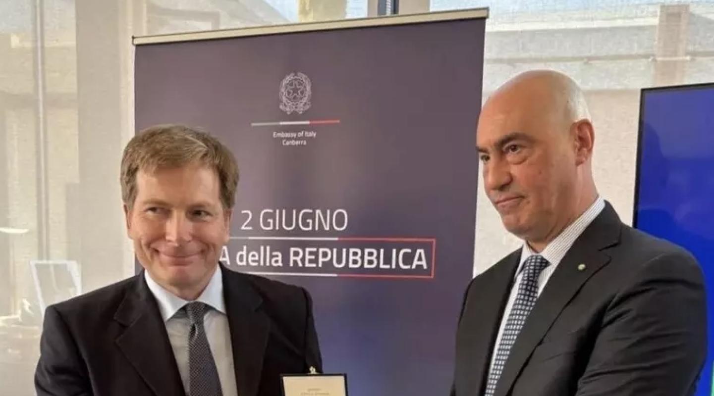 National Space Test Facility Director Eduardo Trifoni awarded Knight of the Order of the Star of Italy