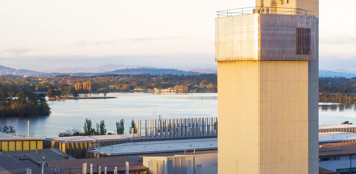 aerial view of ANU Heavy Ion Accelerator Facility