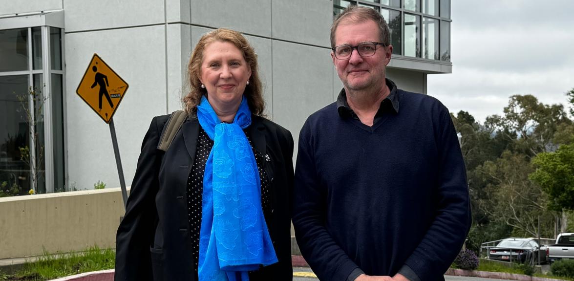 Anna and Stuart in front of SSL