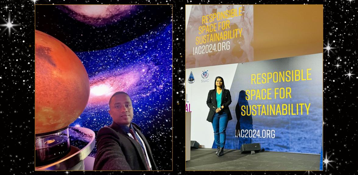 Anupam and Natasha at IAC2024