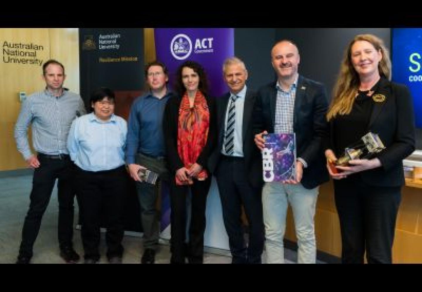 Missions SmartSat CRC & ANU hero - team at launch